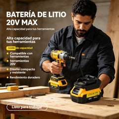 ⚡Adaptador de batería de litio para herramientas de batería de 18 V