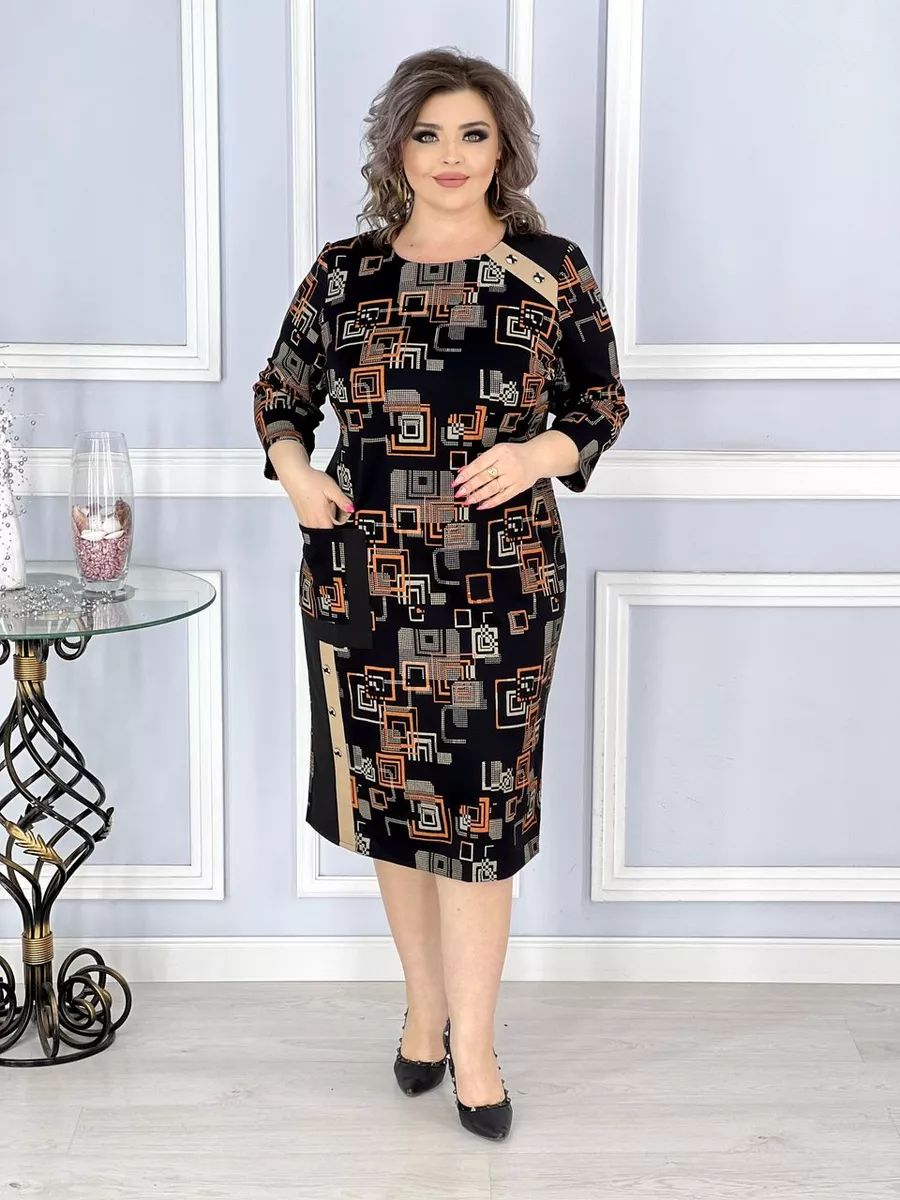 🍑😍【S-5XL】Vestido de otoño encantador de talla grande.