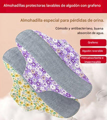 🔥🌈【5 piezas】Almohadilla antibacteriana de algodón y grafeno lavable