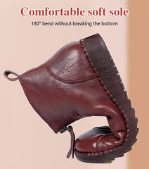 🔥【35-42】Botas de mujer para otoño e invierno con suela suave y cremallera, modernas y cómodas
