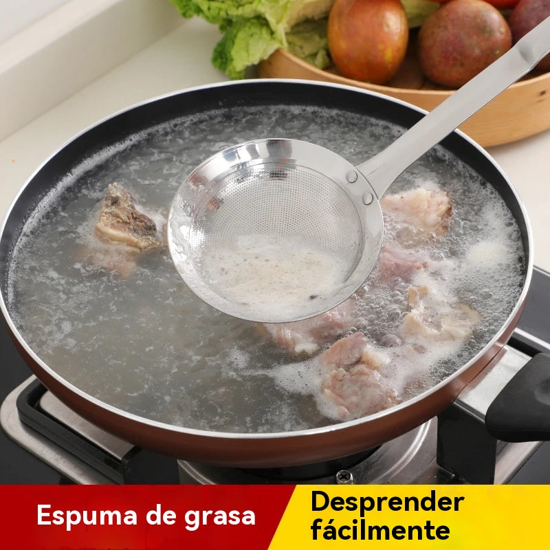 🍲 【3 piezas  26€】 Cuchara de filtro de aceite de acero inoxidable 304