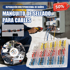 🔥【100 piezas】Manguito de sellado de reparación de rotura de cable multifuncional, kit de conector de soldadura termorretráctil de conector de cable