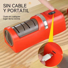 ⏳ ¡40% de descuento! 🔪 Afilador de cuchillos eléctrico inalámbrico multifuncional, recargable ✨