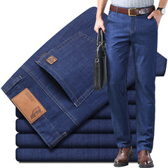 🔥【60-110KG】👖 Jeans de hombre, sencillos, casuales, versátiles, tallas grandes