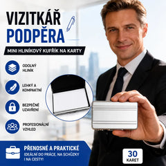 📢📢50% sleva!!💼Mini pouzdro na karty z hliníkové slitiny | Ideální pro uložení vizitek, karet a šperků✨