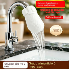 【100 bolsas】🚰💧Bolsa de algodón de alta densidad para filtro de grifo / apta para agua fría y caliente / filtro reforzado para agua de manantial, agua del grifo, cemento, arena e impurezas.