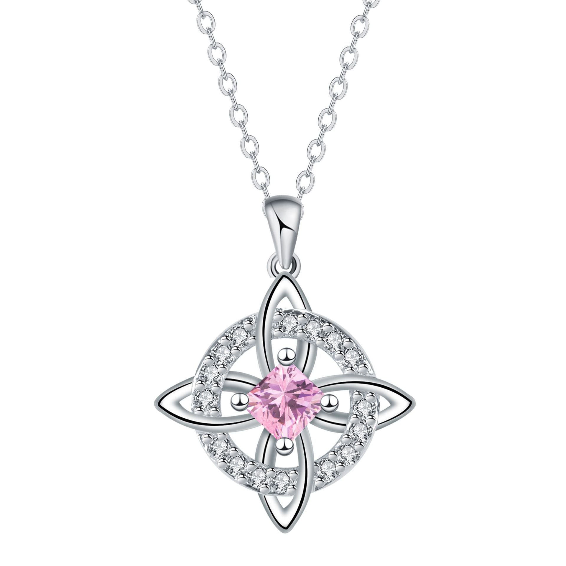✨🔮Collar místico de nudo de bruja con piedra de nacimiento 💞 Protege a tus seres queridos
