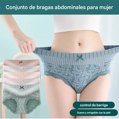 ✨🔥Oferta por tiempo limitado🔥Bragas de cintura alta antibacterianas que absorben la humedad para mujer