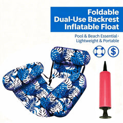 💦📢 Sofá flotante plegable con respaldo