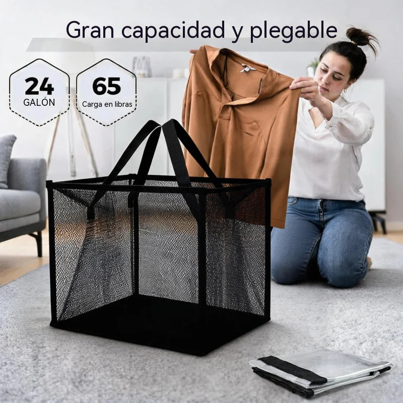 【Compra 1 y llévate 1 gratis】Caja de almacenamiento de tela transparente | Organizador plegable para armario: ¡perfecto para ropa, juguetes, mantas y mucho más!