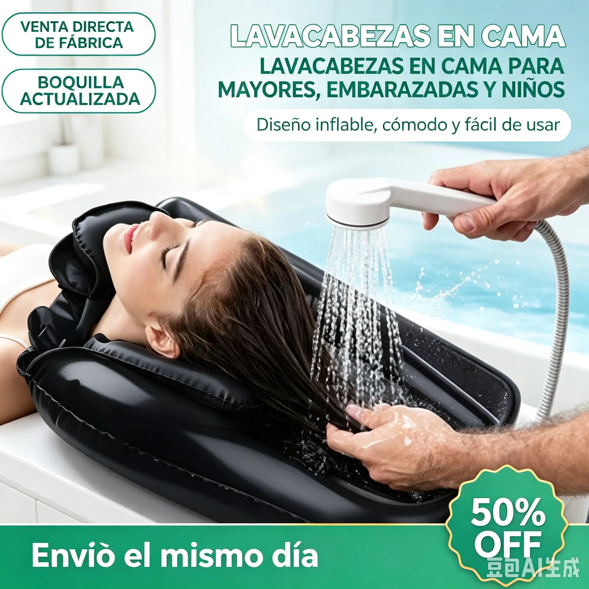 📢📢 1 juego 25 euro⏰ Lavacabezas inflable portátil