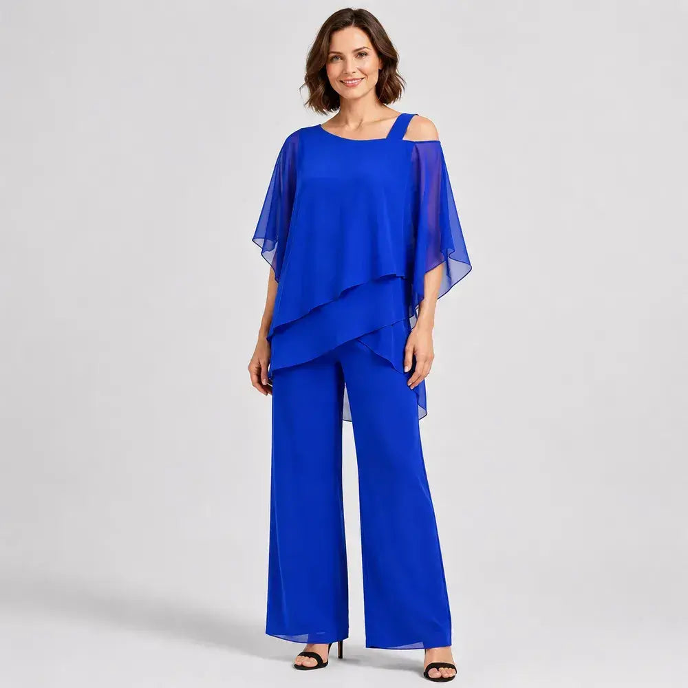 ⏳【Majica + hlače】⏰【50-120 KG】👚👖 Ženski dvodijelni set: materijal ugodan za kožu, spuštena ramena ✅