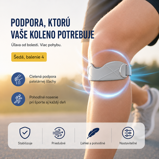 4 páry za 22 eur🏃‍♀️ Športová ortéza na koleno👉 Koleno potrebuje čas. Táto páska mu ho dáva.