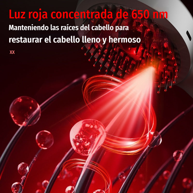 💆‍♀️Peine de masaje con spray que relaja el cuero cabelludo, peine de masaje para peinar y cuidar el cabello en casa con masaje vibratorio.