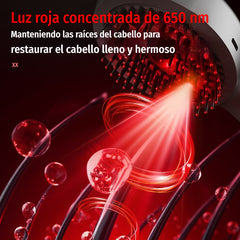 💆‍♀️Peine de masaje con spray que relaja el cuero cabelludo, peine de masaje para peinar y cuidar el cabello en casa con masaje vibratorio.