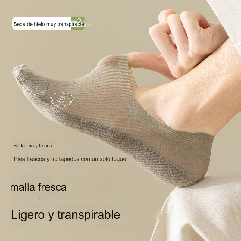 🧦【6 pares 24 euros】Calcetines invisibles transpirables de malla fina antideslizantes universales de 6 piezas