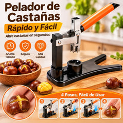 🥜💪Cascanueces con mango – fabricado en acero inoxidable, listo para usar
