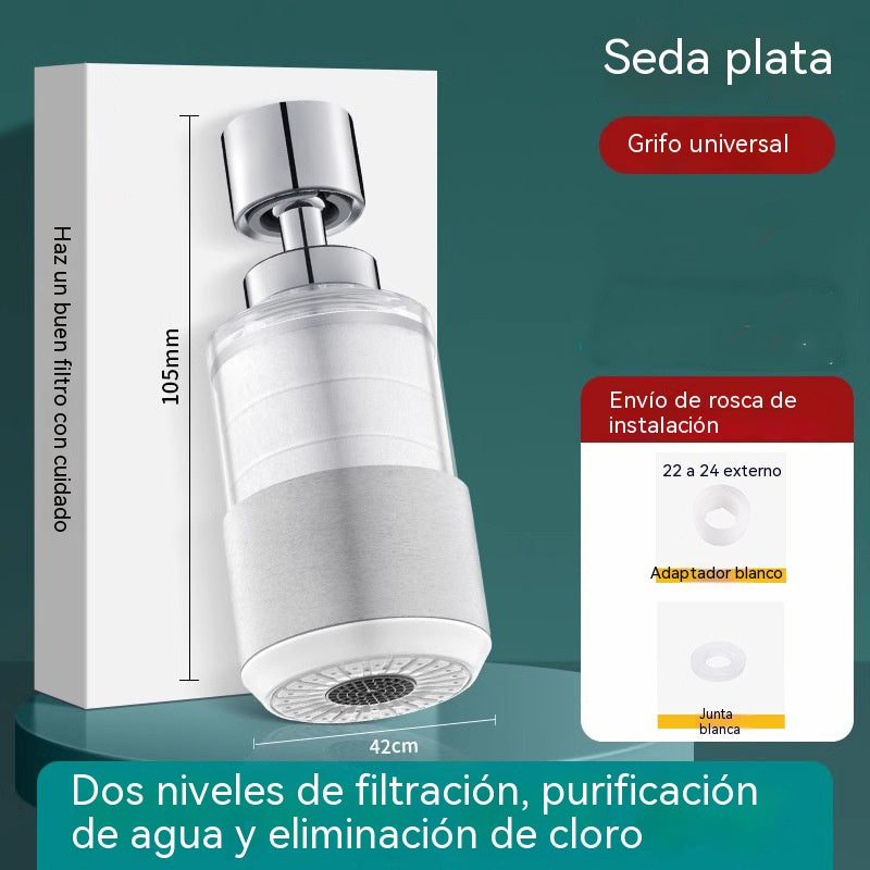 ✅✅【2 por 26 euros】💦👍🏻Filtro purificador de agua para grifo de acero inoxidable