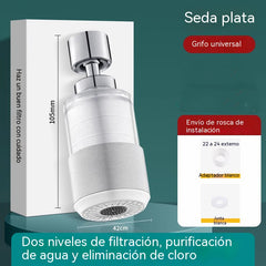 ✅✅【2 por 26 euros】💦👍🏻Filtro purificador de agua para grifo de acero inoxidable