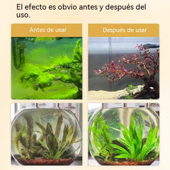 【4 botellas】🐠🌿 Eliminador de musgo y agua verde para acuarios