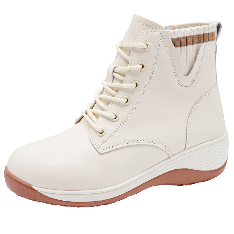 🎁👢【35-40】Nuevos estilos de otoño e invierno: botines sencillos y modernos con suela gruesa que aportan altura para mujer❄🍂.