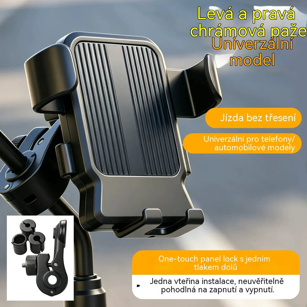 🚴 Držák telefonu na motorku s bezpečným úchopem