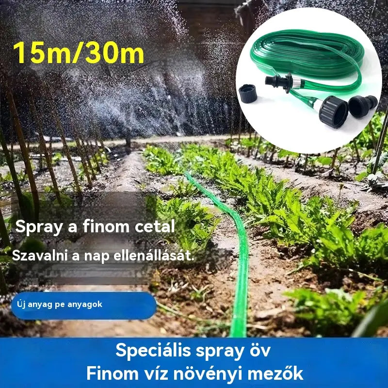 🔥💧PVC vízpermetező cső kertbe, termőföldbe