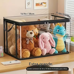🔥Compre 1 y obtenga 2 gratis（3 piezas）📦Bolsa de almacenamiento de plástico transparente, grande, resistente y gruesa para ropa, mudanzas y almacenamiento