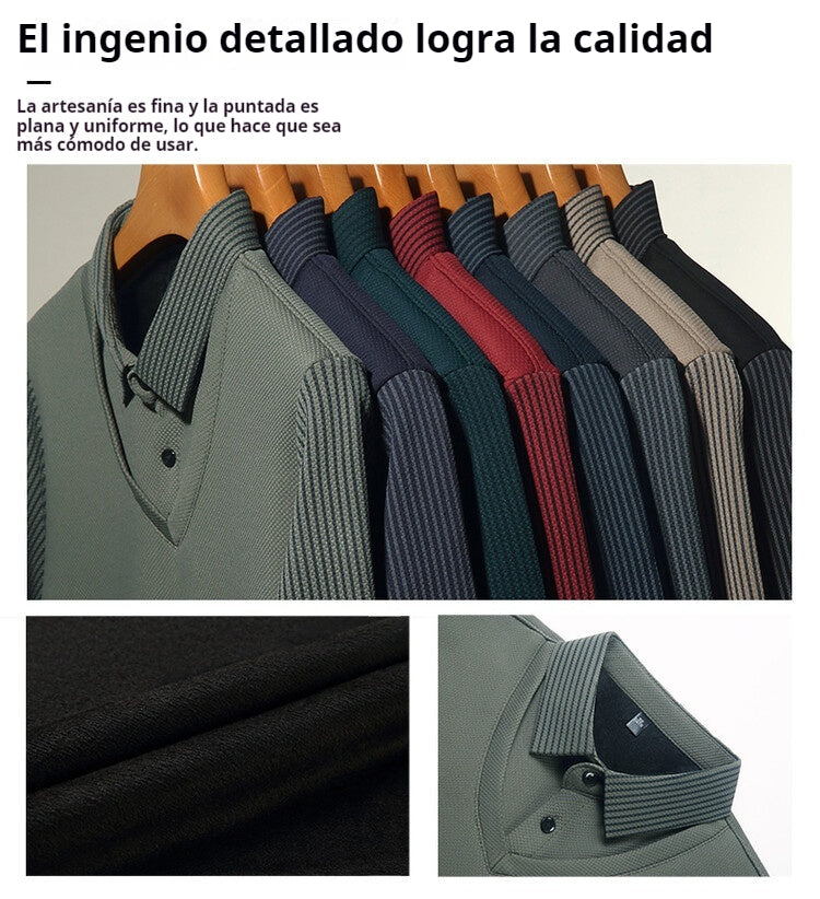 49%OFF👔[M-4XL]Suéter de dos piezas de chenilla sintética para hombre con terciopelo y engrosamiento para mantener el calor