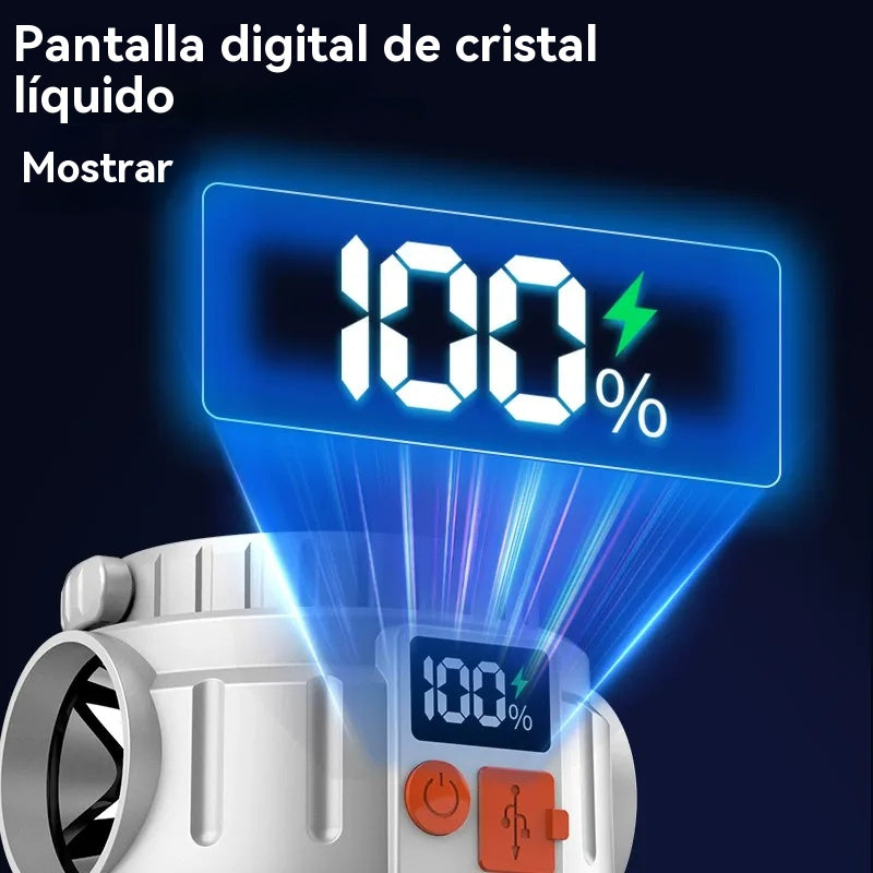 🏕️🌞Luz de camping con pantalla digital recargable solar LED multifunción de emergencia para exteriores