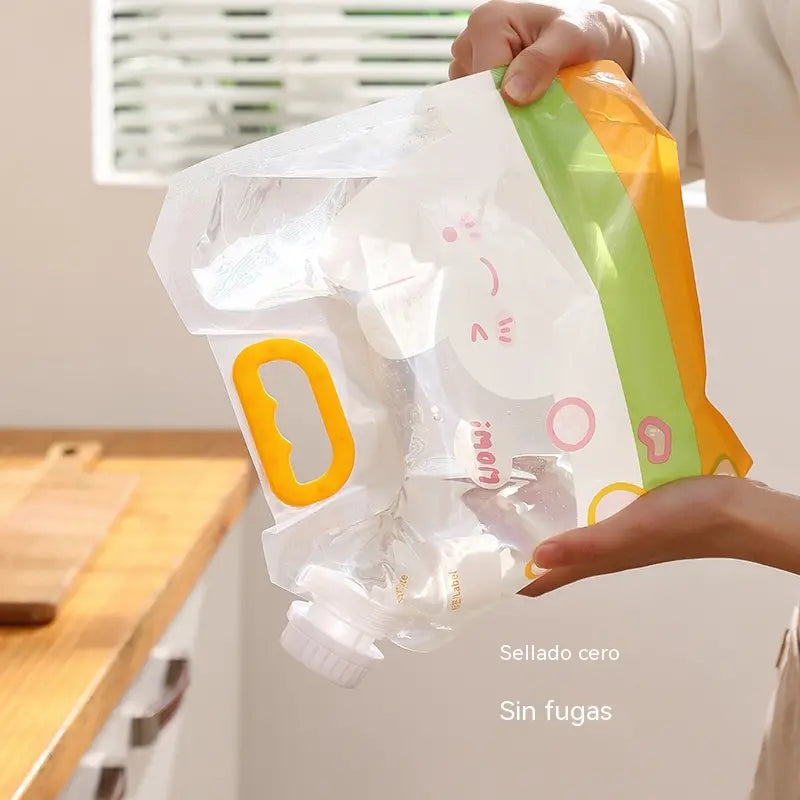 📢📢 ¡50% de descuento! Set de 6 piezas (con embudo) ⏰ Bolsas multiusos para almacenar alimentos, a prueba de insectos y humedad.