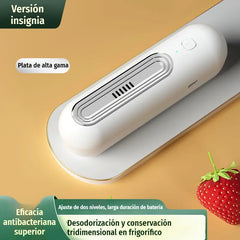 🔋❄️ Purificador de Aire Recargable para Nevera | Elimina Olores con Ozono e Iones Negativos | Portátil y sin Cables 🍃