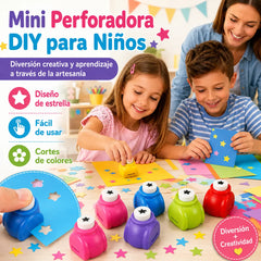✨10 piezas - patrones aleatorios y no repetitivos✂️ Perforadora de flores para niños, juguete educativo, perforadora DIY