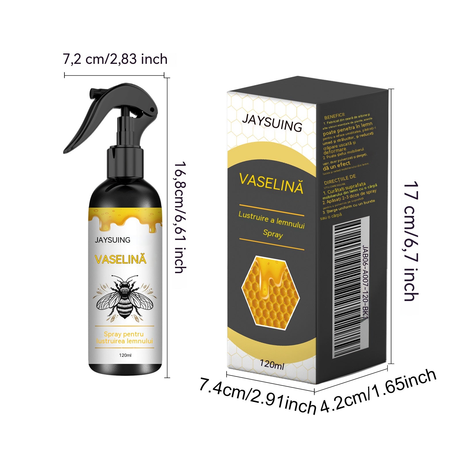 【30%OFF】 Spray pulidor de madera con infusión de cera de abeja para el mantenimiento de muebles y la prevención de grietas.
