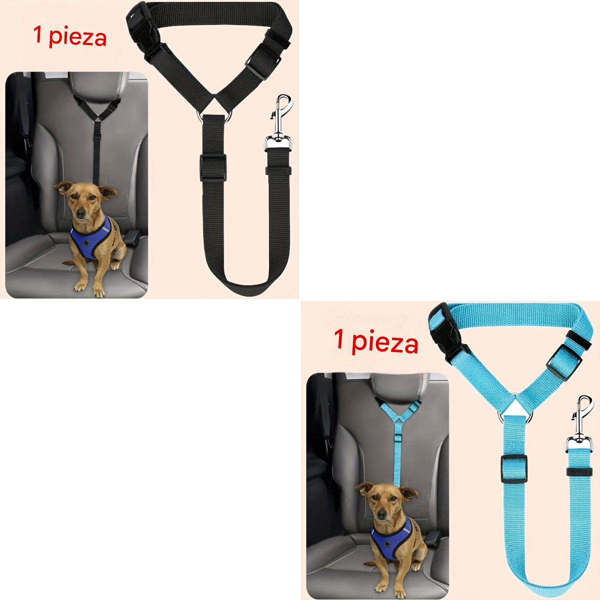 🔥Compre 1 y obtenga 1 gratis（2 piezas）🐾 Correa ajustable para perros para coche