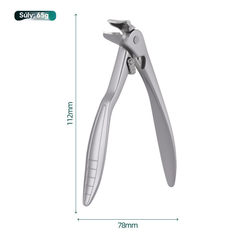 Oferta por tiempo limitado 🔥✂️ Cortaúñas curvos de mango largo: con protector antisalpicaduras – gran abertura para recortar fácilmente las uñas encarnadas y para pedicuras.
