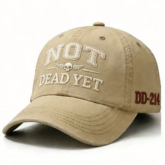 🔥🧢 Rebajas de Año Nuevo 2026 | Gorra vintage con motivo desgastado "NOT DEAD YET"