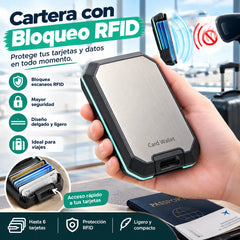 🔥Cartera inteligente antirrobo RFID: diseño elegante, ligero y seguro para tus tarjetas y efectivo