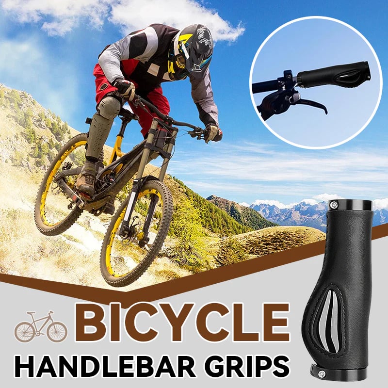 【¡AHORA CON UN 50% DE DESCUENTO!】 Puños ergonómicos para manillar con apoyo para la palma de la mano: diseño de ala, doble bloqueo y TPR amortiguador.