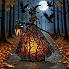 🧙‍♀️ Boszorkánylámpa – egy hátborzongató gótikus lámpás dekoráció, egyedi asztali lámpa dísztárgy, lábakkal ellátott éjszakai fény, amely otthonra, tornácra, irodába és bulik díszítésére egyaránt alkalmas.