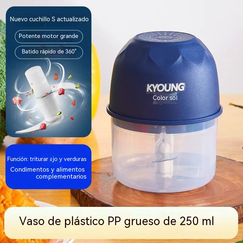 🔥【Compra 1 y llévate 1 gratis】✨Picadora de alimentos eléctrica mini inalámbrica y eficiente