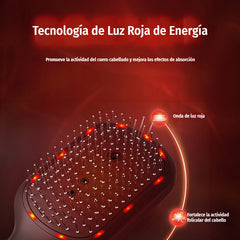 💆‍♀️Peine de masaje con spray relajante para cuero cabelludo – Masaje vibratorio para peinar y cuidar el cabello en casa🔄✨