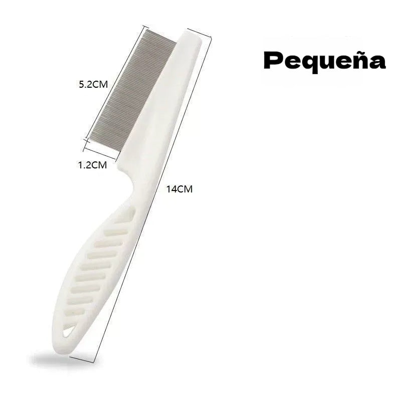 🐾Cepillo para eliminar pulgas y garrapatas de mascotas con peine de dientes finos