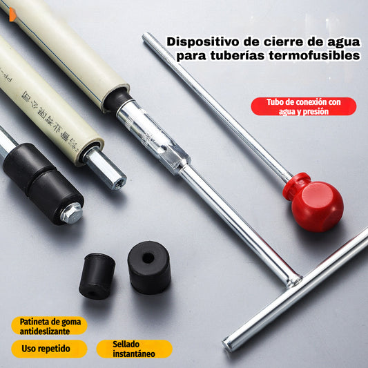 【3 tapones de agua + llave inglesa + herramienta de extracción】Dispositivo de cierre de agua para tuberías termofusibles