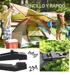 🏡🌿[50 piezas] Clips de montaje para malla de sombra, clips de montaje para tiendas de campaña