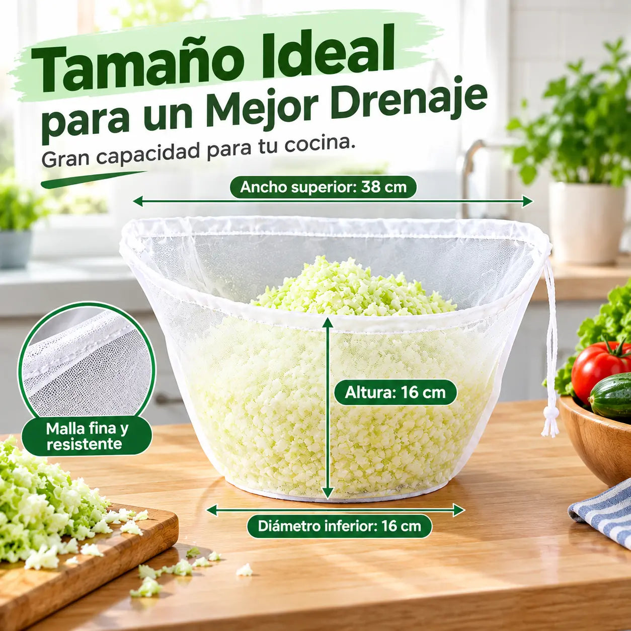 🔥10 piezas🥬 Bolsas de filtro reutilizables para alimentos, ideales para exprimir zumo de verduras, filtrar zumo de frutas, leche vegetal, rellenos para empanadillas, etc.