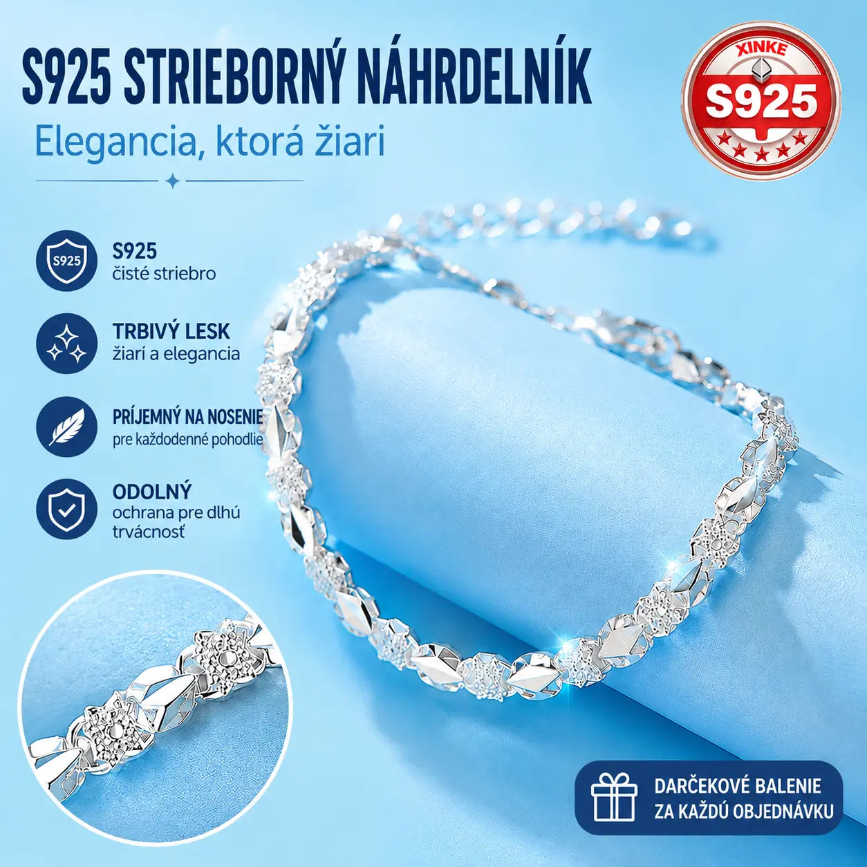 😀👉【Kúp jeden, druhý dostaneš zadarmo】💖🍀Milujem nový módny dámsky náramok zo striebra 925 so štvorlístkom