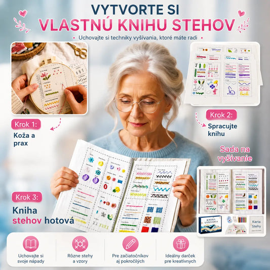 🧵✨ Zošit na vyšívanie | Vyšívací zápisník svojpomocne, do ktorého sa zamilujete