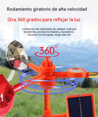 【50% de descuento】🐦🦉Nuevo ahuyentador de pájaros con voz ajustable, alimentado por energía solar y eólica, mejorado