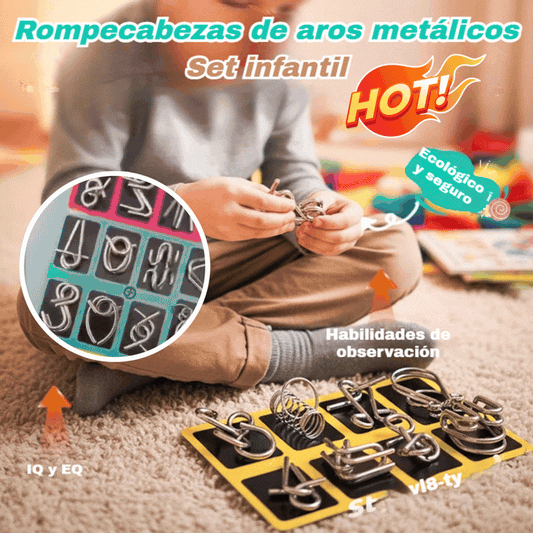 【Compre 3 juegos y obtenga 3 juegos gratis】Juguetes educativos para niños, hebilla de inteligencia